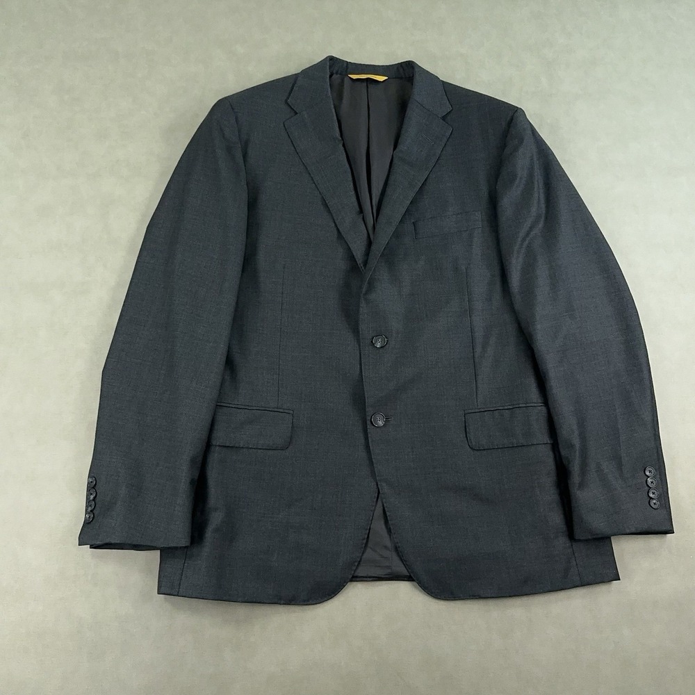 Hickey Freeman Loro Piana Blazer Mens 44R Gray Super 150s Wool Sport Coat